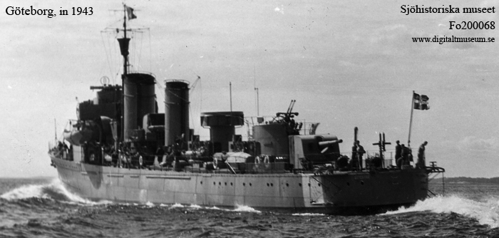 Göteborg, destroyer built 1935-1936 by Götaverken, Göteborgs MV