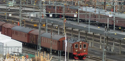 Two trains in Solna