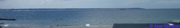 View from Sweden towards northern Denmark and Skagerak