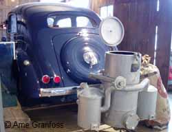 Volvo PV52 1937 with woodgas equipment